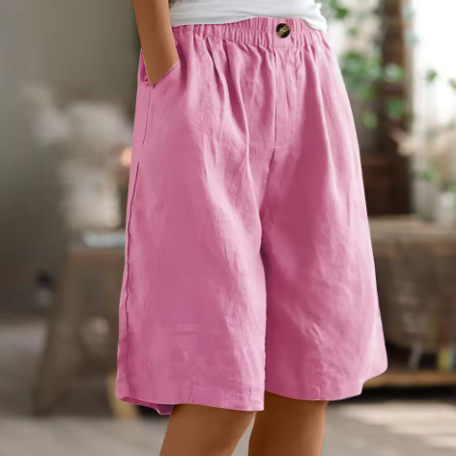 Evelyn | Relaxed Linen Bermuda Shorts