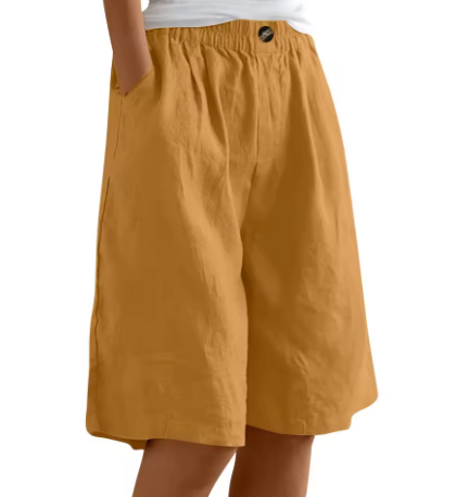 Evelyn | Relaxed Linen Bermuda Shorts
