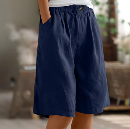 Evelyn | Relaxed Linen Bermuda Shorts