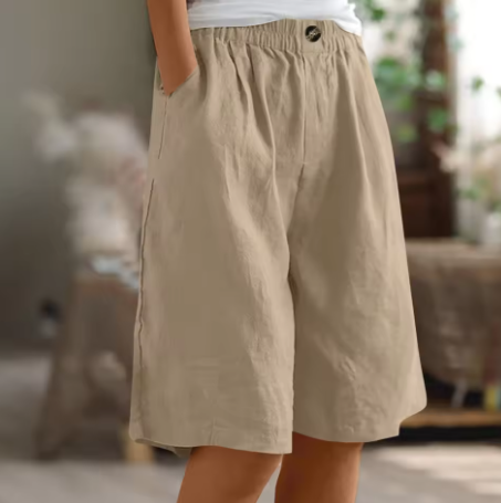 Evelyn | Relaxed Linen Bermuda Shorts