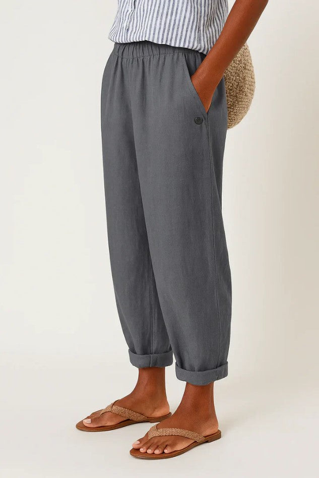 Eleanor | High Waisted Linen Trousers
