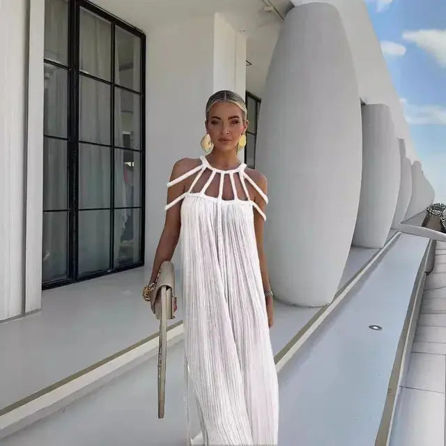 Natalia | Elegant Cut-Out Evening Maxi Dress