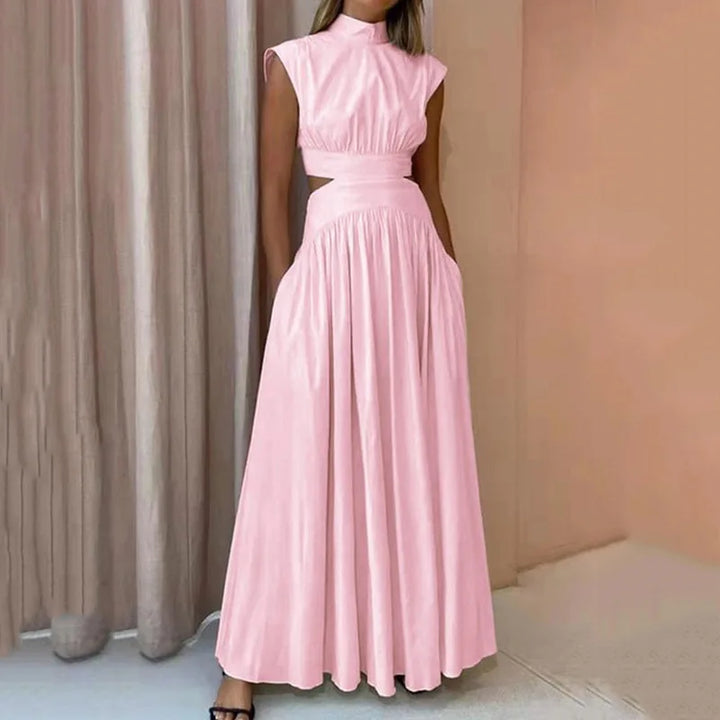 Clara | Wedding Guest Pleated Cut Out Midi Dress