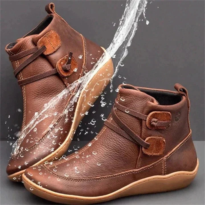 Camila | Waterproof Leather Comfort Ankle Boots