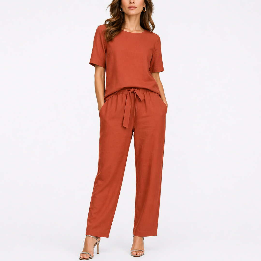 Serena | Casual Linen Two Piece Set