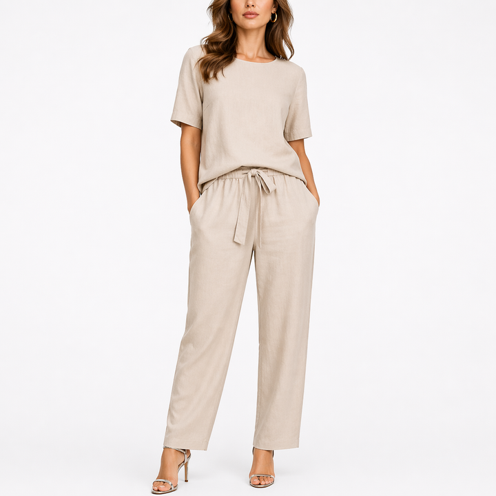 Serena | Casual Linen Two Piece Set