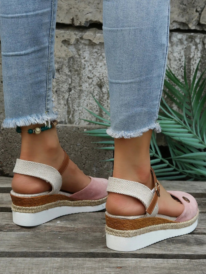 Alessia | Comfortable Closed Toe Wedge Sandals