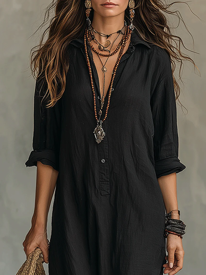 Eliza | Summer Button Front Maxi Dress