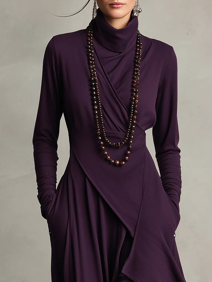 Arabella | Wedding Guest Asymmetric Layered Maxi Dress