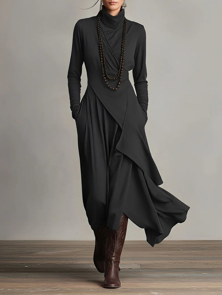 Arabella | Wedding Guest Asymmetric Layered Maxi Dress
