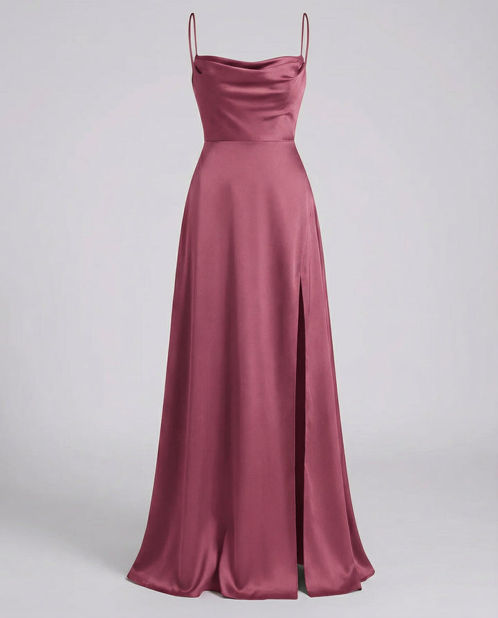 Isabella | Graduation Cowl Neck Evening Maxi Dress
