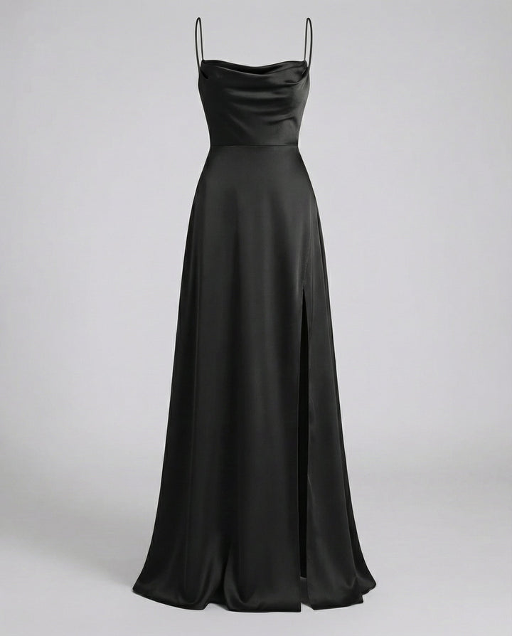 Isabella | Graduation Cowl Neck Evening Maxi Dress