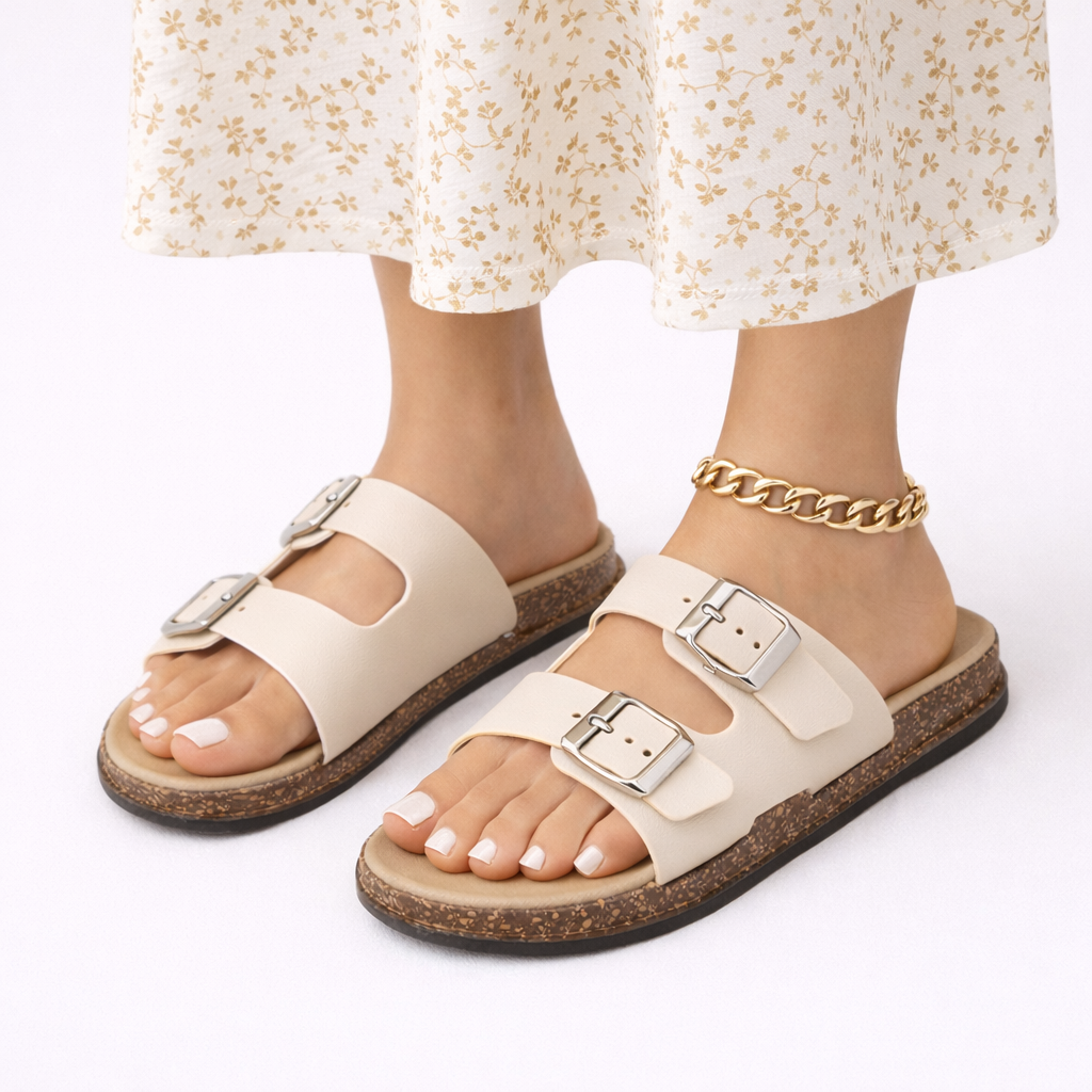 Chloe | Double Strap Summer Sandals for Women