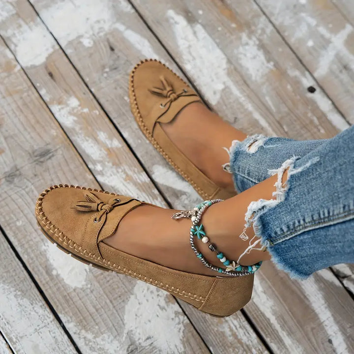 Emily | Tassel Detail Slip-On Comfort Loafers