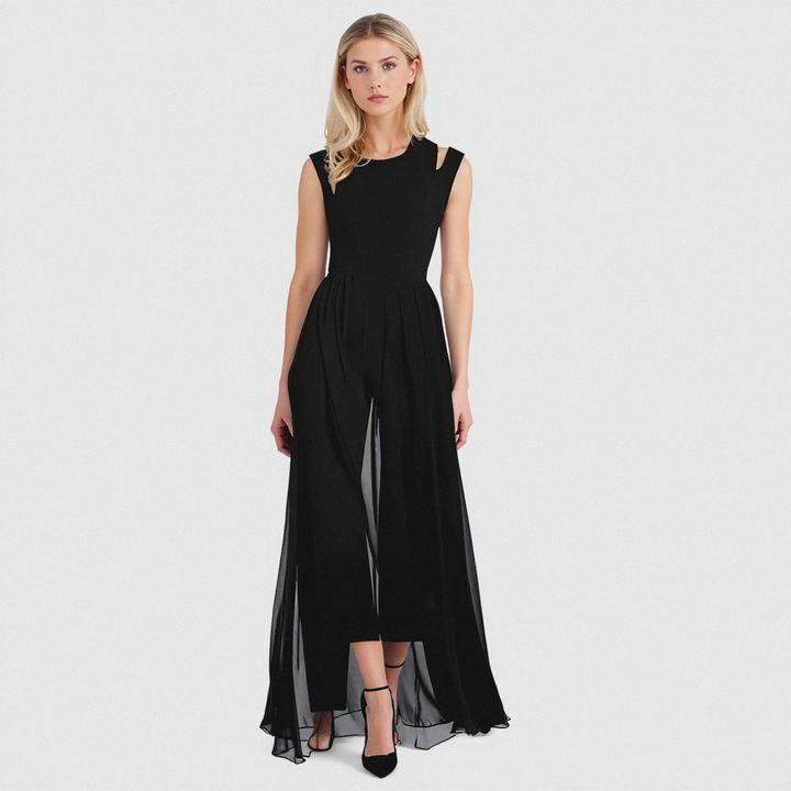 Amelia | Wedding Guest Sleeveless Evening Jumpsuit