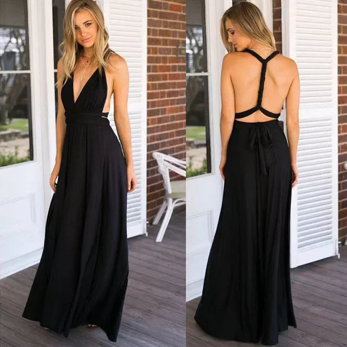 Aurora | Elegant Tie Waist Wedding Guest Dress