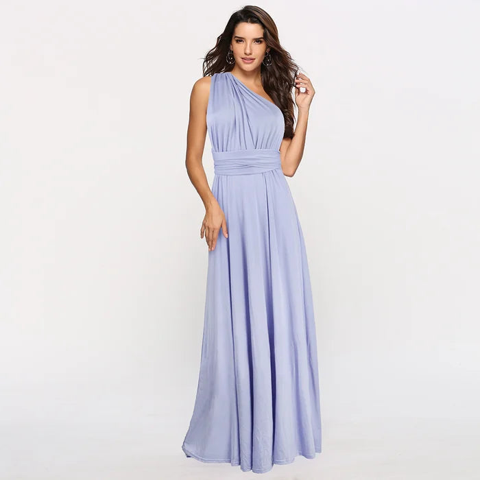 Aurora | Elegant Tie Waist Wedding Guest Dress