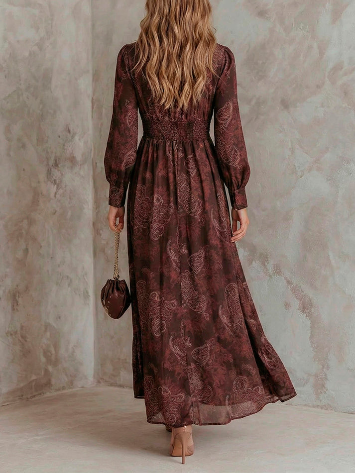 Amelia | Long Sleeve Boho Maxi Dress