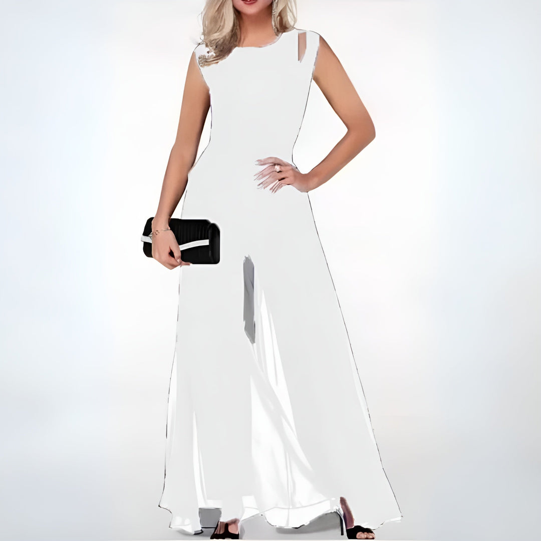 Amelia | Wedding Guest Sleeveless Evening Jumpsuit