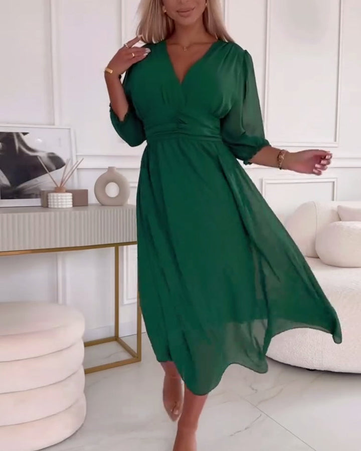 Rosalie | Graduation Empire Waist Midi Dress