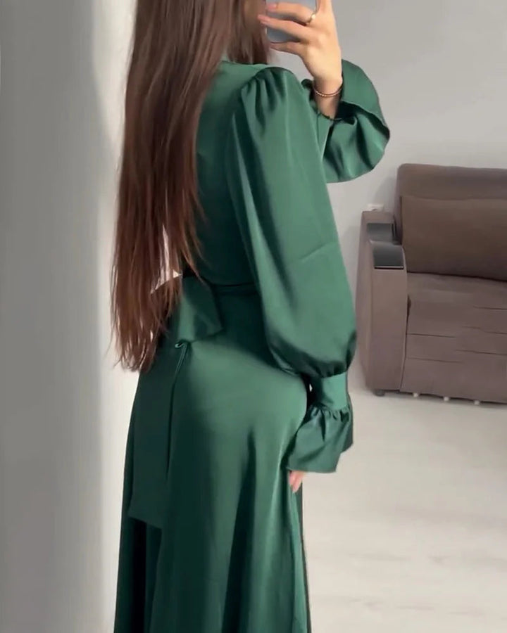 Eleanor | Wedding Guest High Neck Maxi Dress