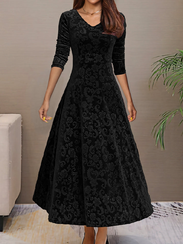 Isabella | Wedding Guest Floral V Neck Midi Dress