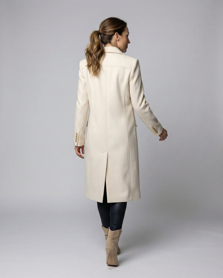 Isabella | Double Breasted Tailored Longline Coat