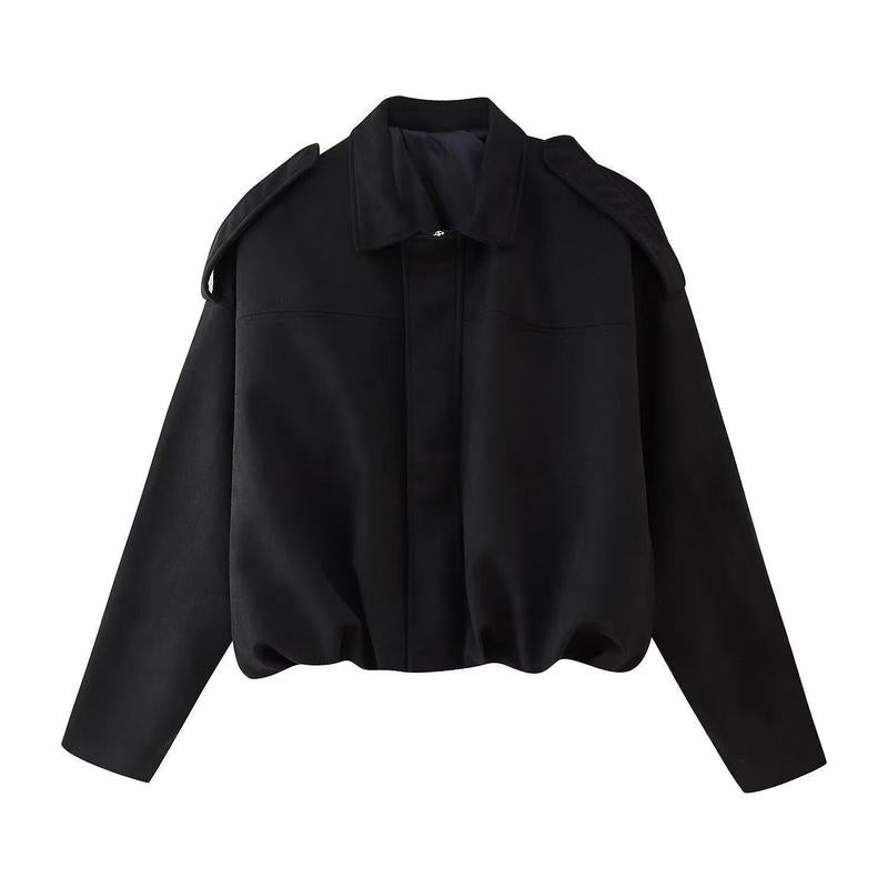Gianna | Oversized Collared Bomber Jacket