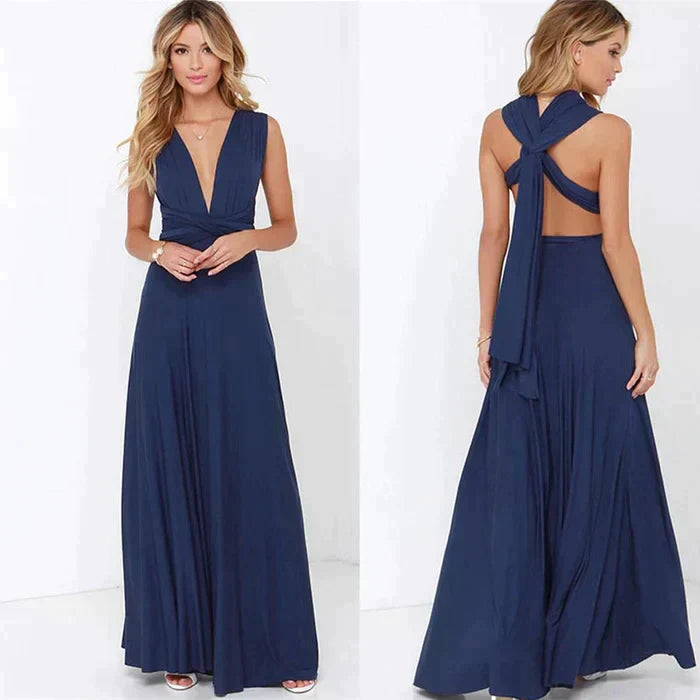 Aurora | Elegant Tie Waist Wedding Guest Dress