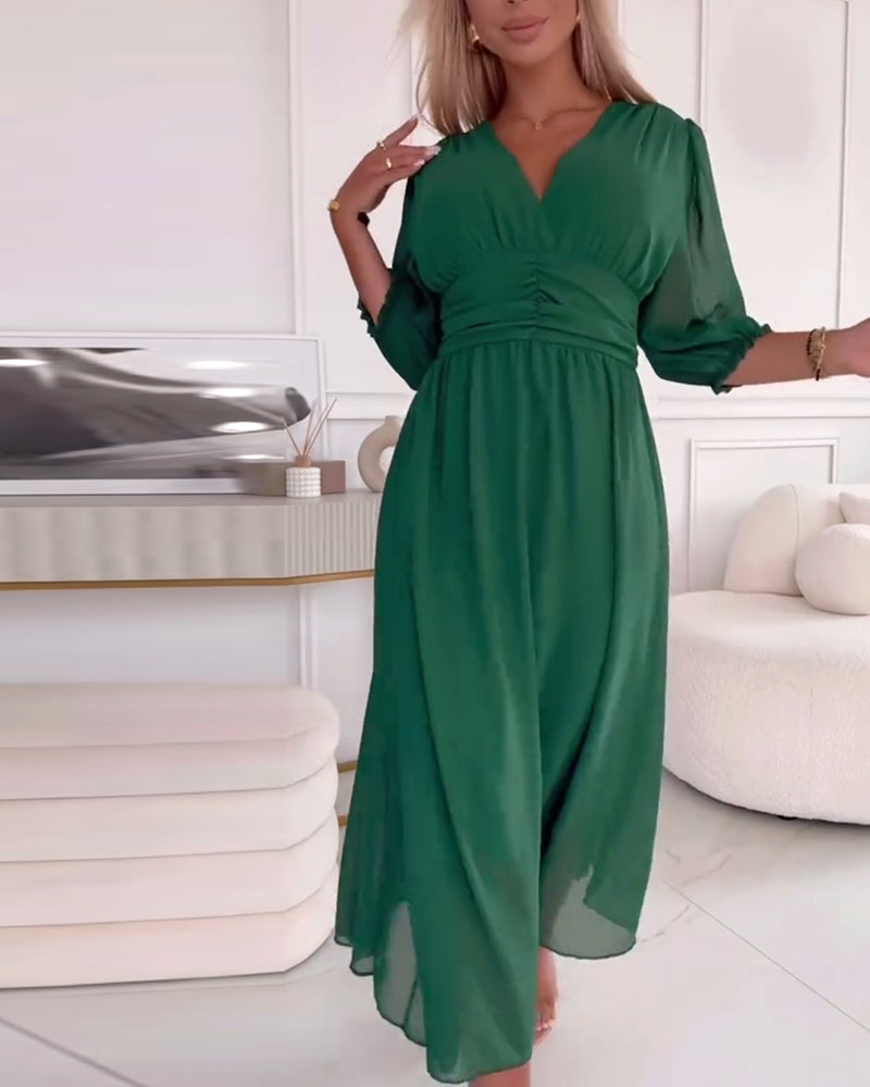 Rosalie | Graduation Empire Waist Midi Dress