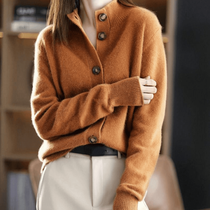 Naomi | Button Front Long Sleeve Cardigan