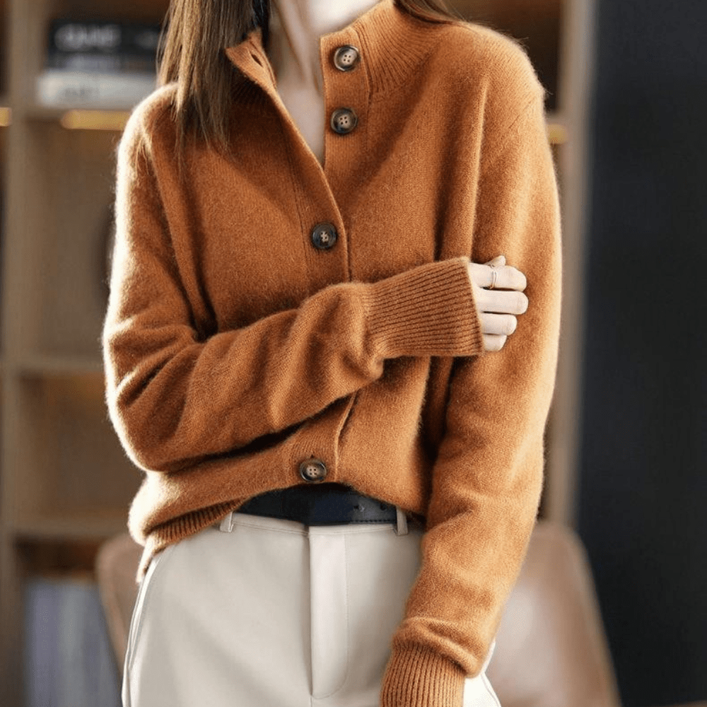 Naomi | Button Front Long Sleeve Cardigan