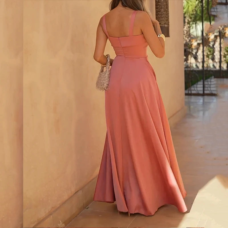 Isabella | Prom Sweetheart Neck Maxi Dress