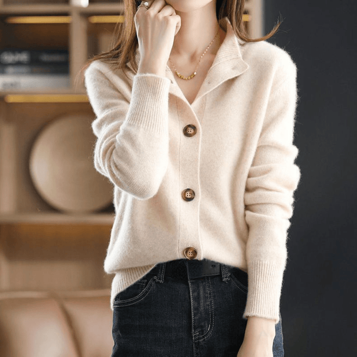 Naomi | Button Front Long Sleeve Cardigan