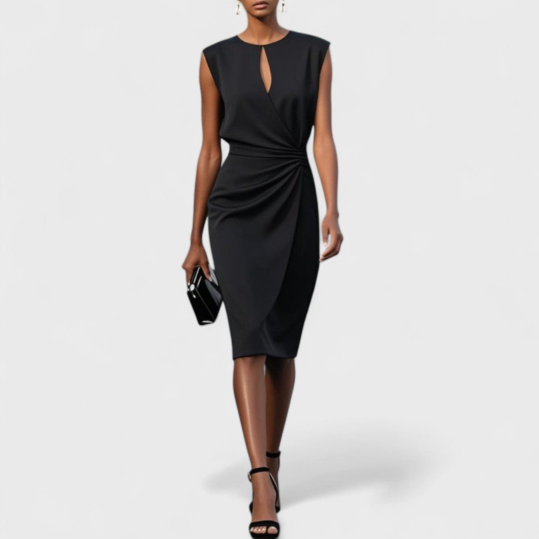 Sophia | Wedding Guest Ruched Midi Dress