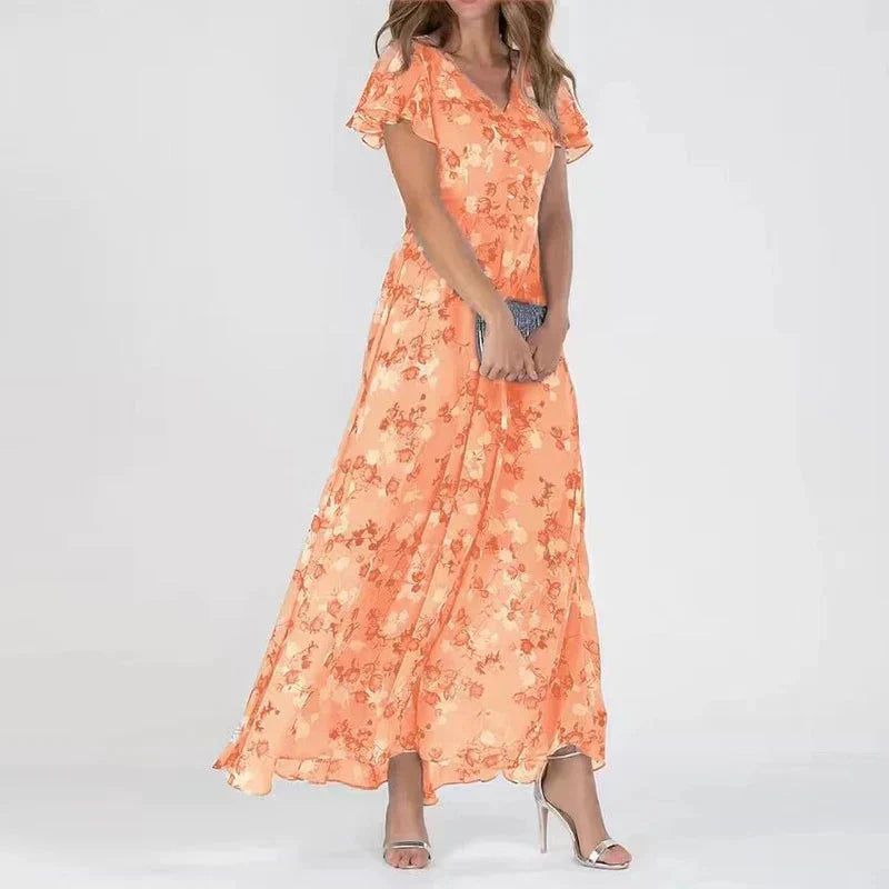 Olivia | Wedding Guest Floral Maxi Dress