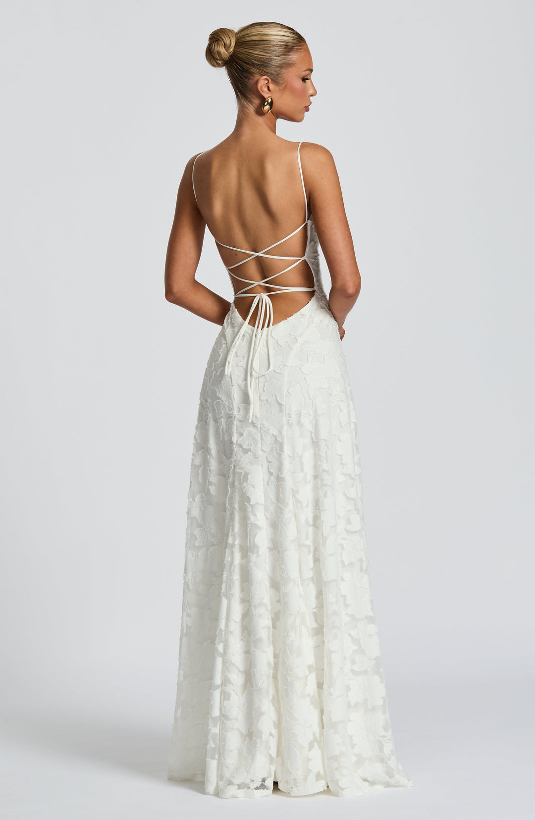 Amira | Prom Lace A-Line Maxi Dress