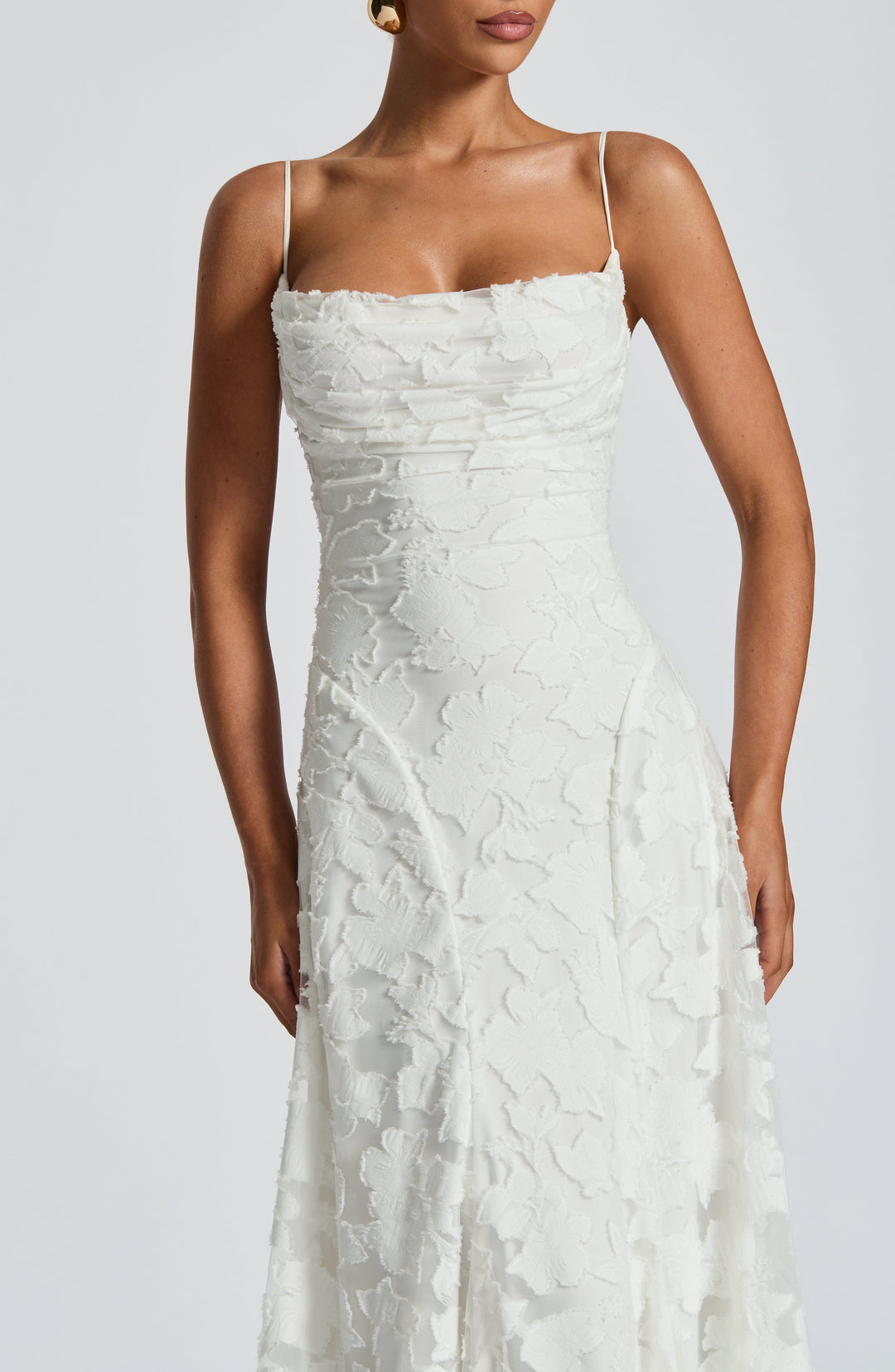 Amira | Prom Lace A-Line Maxi Dress
