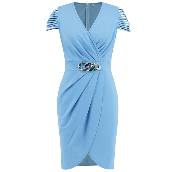 Indie | Wedding Guest Elegant V Neck Mini Dress