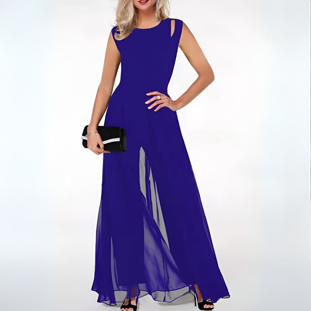 Amelia | Wedding Guest Sleeveless Evening Jumpsuit