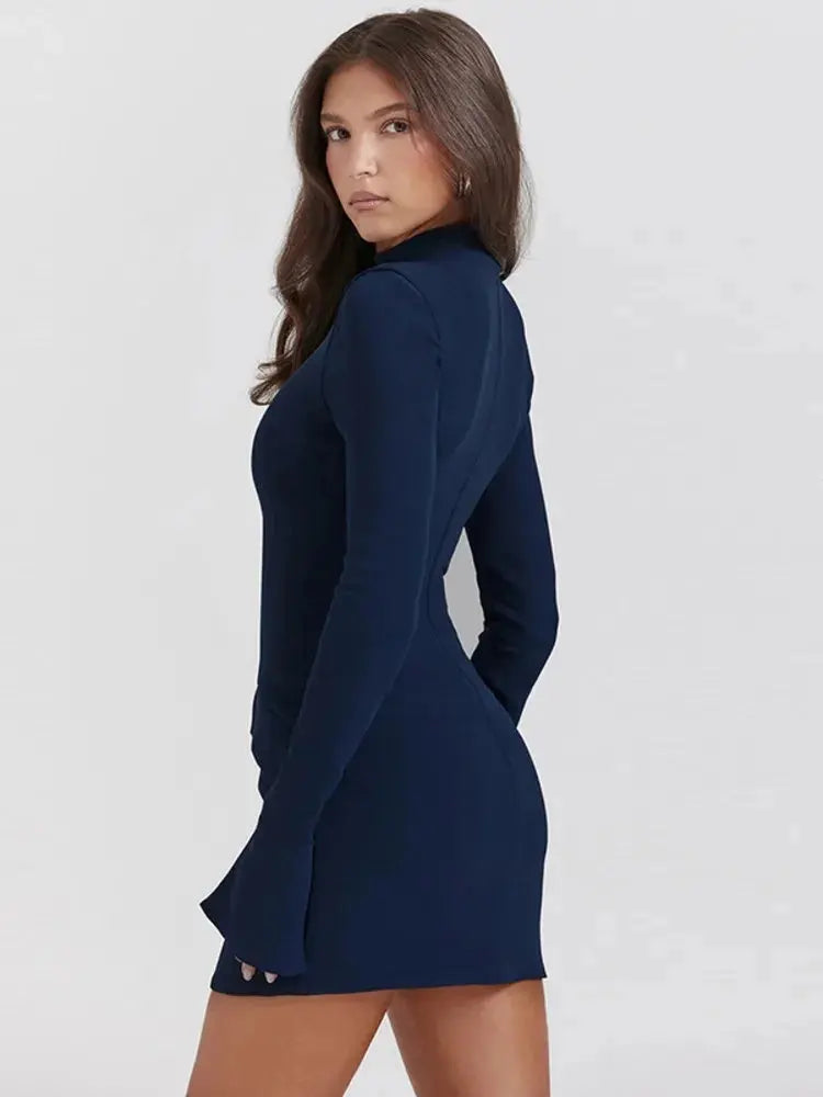 Celeste | Elegant Tailored Bodycon Mini Dress