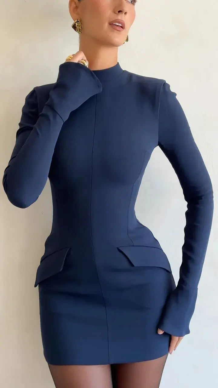 Celeste | Elegant Tailored Bodycon Mini Dress