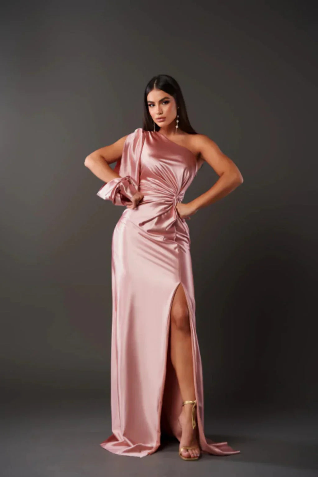 Isabella | Wedding Guest One Shoulder Maxi Dress