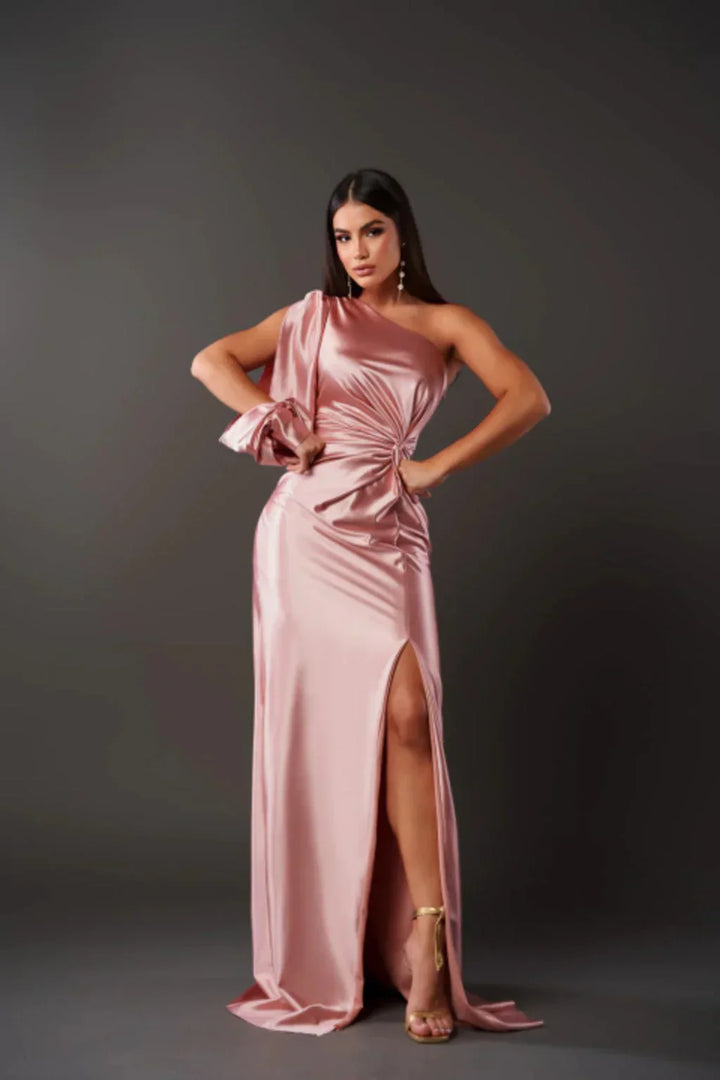 Isabella | Wedding Guest One Shoulder Maxi Dress