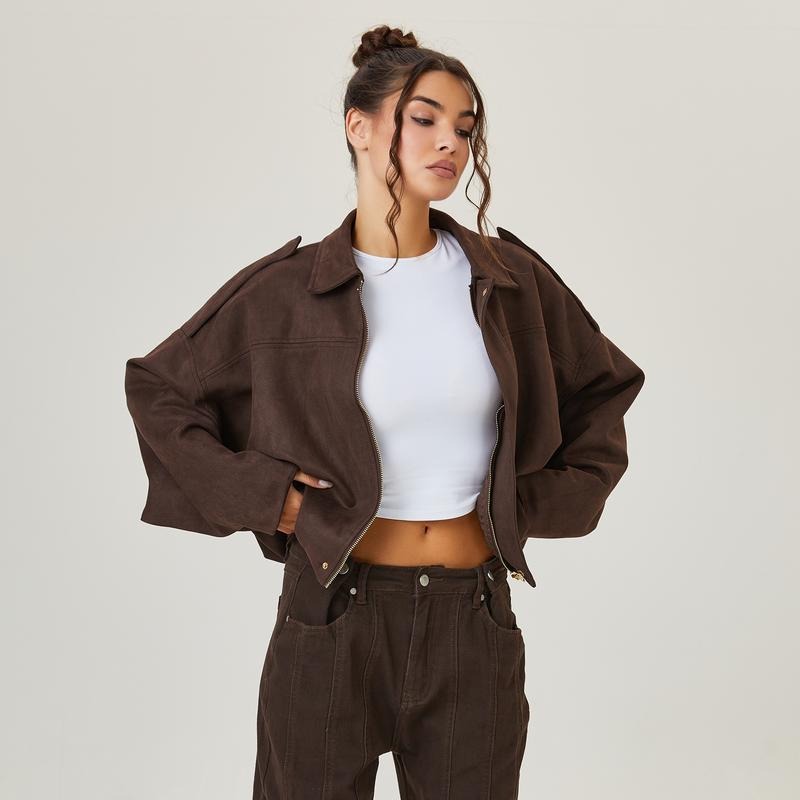 Gianna | Oversized Collared Bomber Jacket
