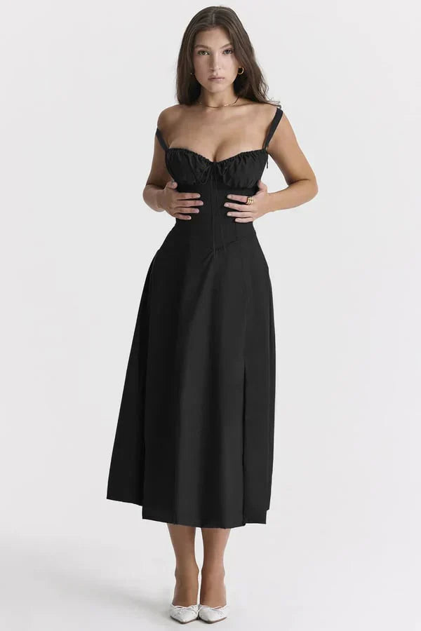 Marissa | Wedding Guest Corset Midi Dress