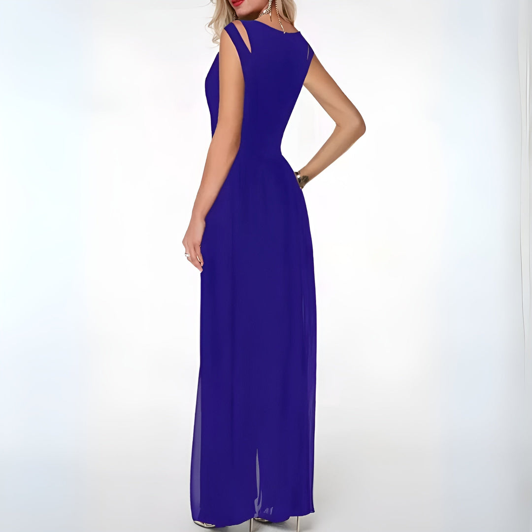 Amelia | Wedding Guest Sleeveless Evening Jumpsuit