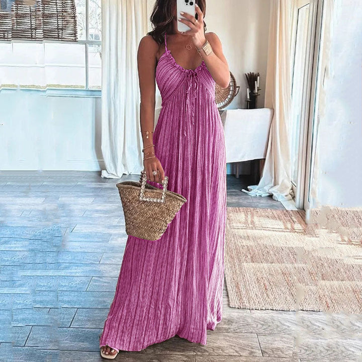 Evie | Graduation Strappy Smocked Maxi Dress