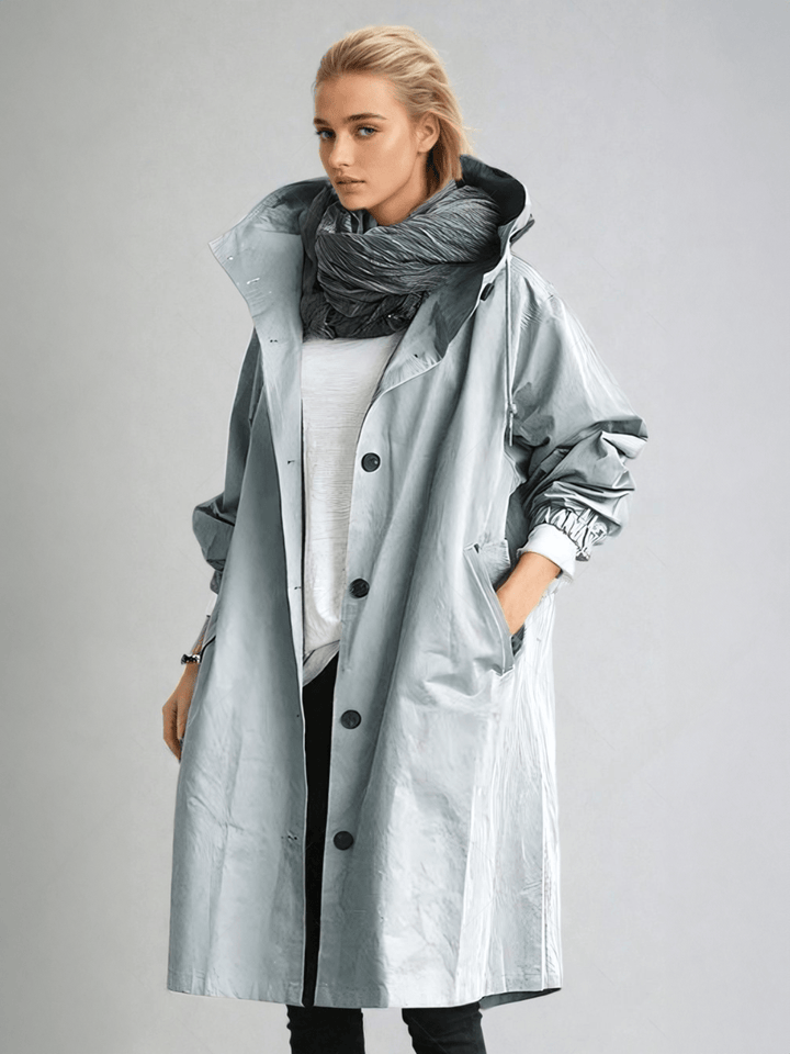 Sophie | Relaxed Fit Button Front Raincoat