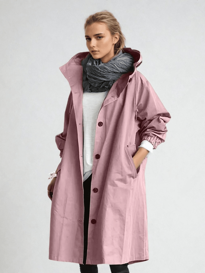 Sophie | Relaxed Fit Button Front Raincoat